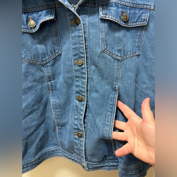 Faded glory denim/sweater jacket - Picture 7 of 9